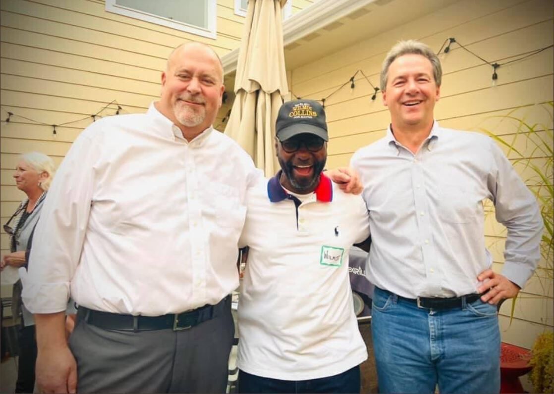 John Engen with Wilmot Collins and Steve Bullock